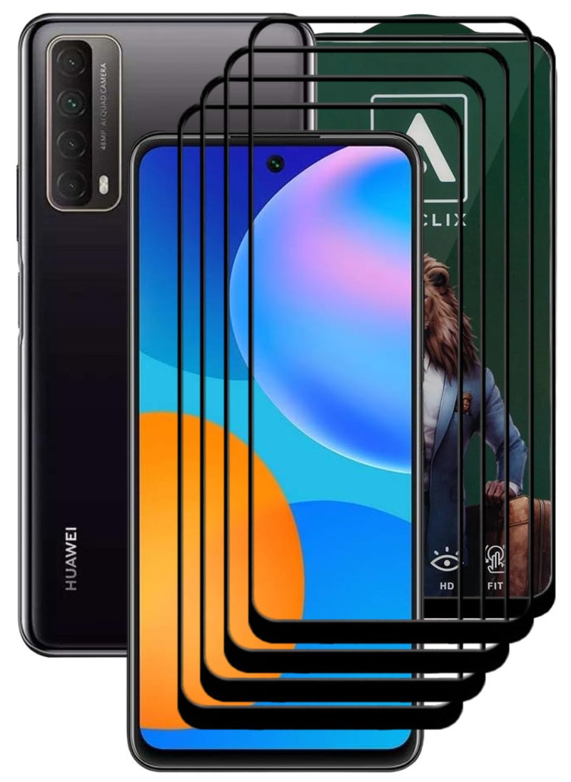 ACLIX 4 Pieces Antistatic ESD Dustproof Premium Quality High Definition Tempered Glass Screen Protector Designed For Huawei Y7a - Image 1
