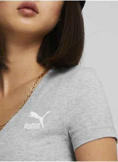 PUMA Classics Womens Cropped Slim T-shirt  - Image 3