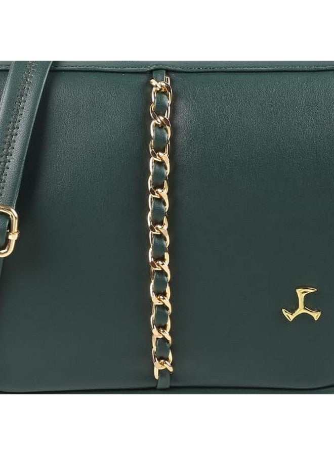 Mochi Women Green Sleek Crossbody Bag (230-34) - Image 5