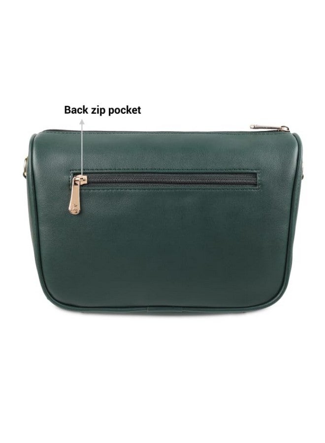Mochi Women Green Sleek Crossbody Bag (230-34) - Image 3