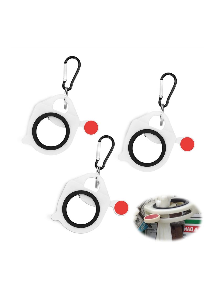 SYOSI 3PCS Zip Tie Organizer, Light Plastic Cable Tie Holder for Efficient Cable Management, Reusable Zip Ties Holder for Easy and Neat Organization (White) - Image 1