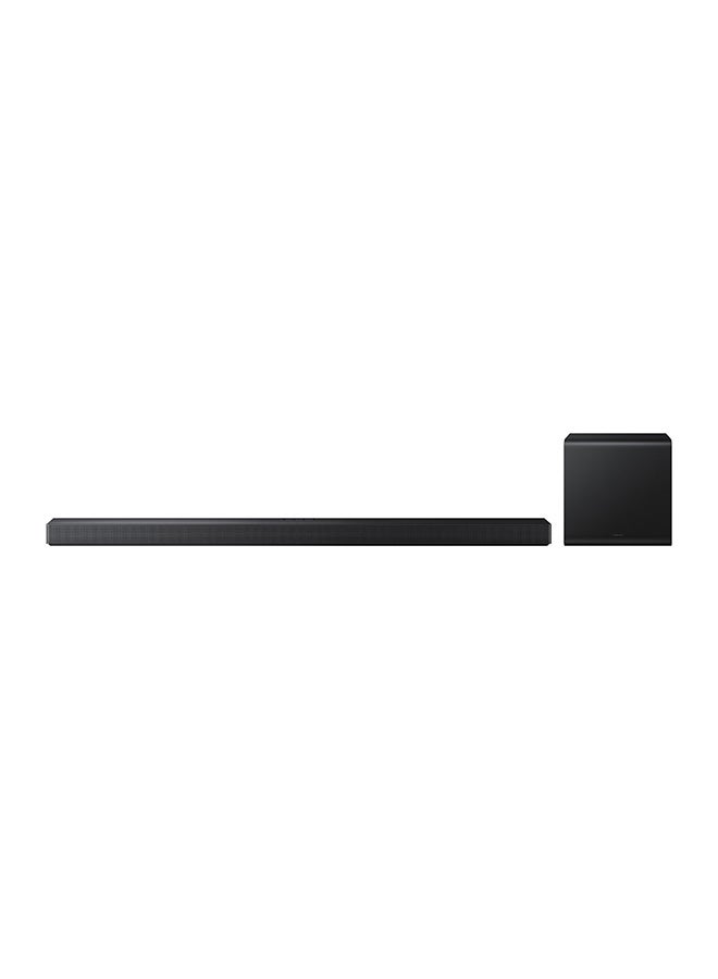 Samsung Soundbar with Subwoofer and 3.1.2 Channel System HW-QS700F Series Q (2025 Release), Convertible Fit, 3.1.2ch Soundbar, Samsung Saudi Arabia, 2 Year Warranty, HW-QS700F/SA Black - Image 1
