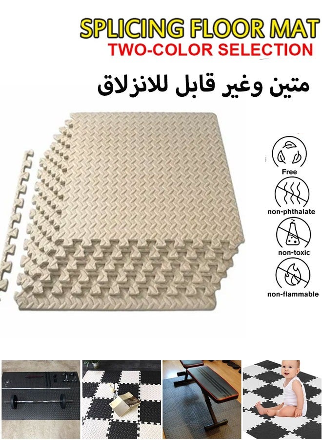XiuWoo Puzzle Exercise Mats, 1/2” Thick Foam Interlocking Tiles for Gyms, Flooring, Workout, Gym Equipments  - Image 1