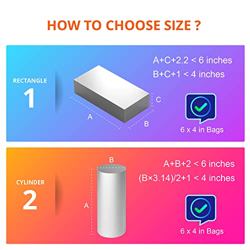 CANWUPON 400Pcs Shrink Wrap Bags 4x6 Inches Clear PVC Heat Seal Bags Film for Soap Sleeve Packaging, Bath Bomb,Shoes,Jars,Gift,Tumbler for Homemade DIY Projects - Image 4