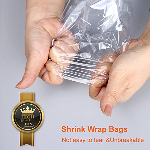 CANWUPON 400Pcs Shrink Wrap Bags 4x6 Inches Clear PVC Heat Seal Bags Film for Soap Sleeve Packaging, Bath Bomb,Shoes,Jars,Gift,Tumbler for Homemade DIY Projects - Image 2
