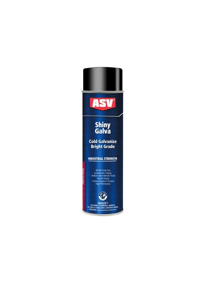 MOLYSULF - ASV Shiny Galva Cold Galvanizing Coating With Brilliant Shiny Finish to That Of Hot Dip Galvanizing 500ml - Image 1