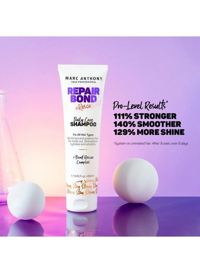 Marc Anthony Repairing Shampoo, Repair Bond +Rescuplex - Repairs, Strengthens & Maintains Bonds within Hair - Eliminates Frizz, Flyaways & Reduce Breakage - Dry & Damaged, Professional Treatment - Image 2