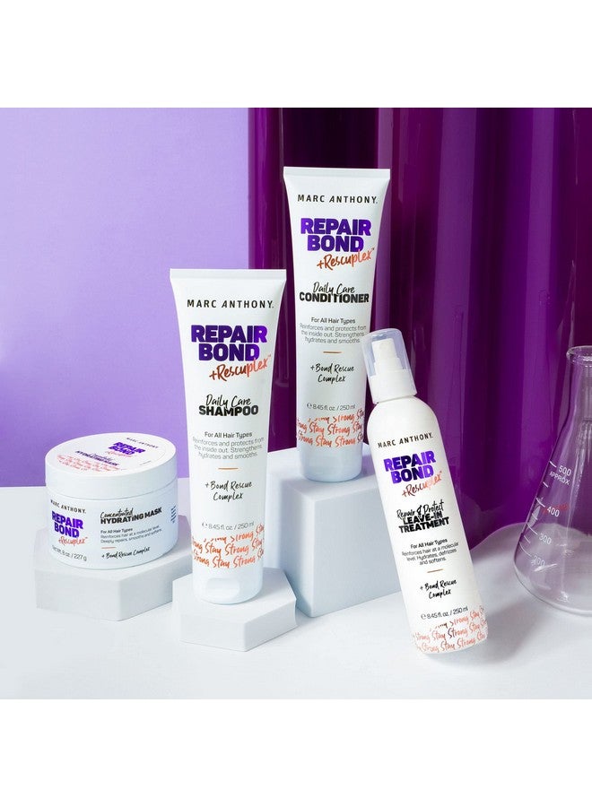 Marc Anthony Repairing Shampoo, Repair Bond +Rescuplex - Repairs, Strengthens & Maintains Bonds within Hair - Eliminates Frizz, Flyaways & Reduce Breakage - Dry & Damaged, Professional Treatment - Image 4