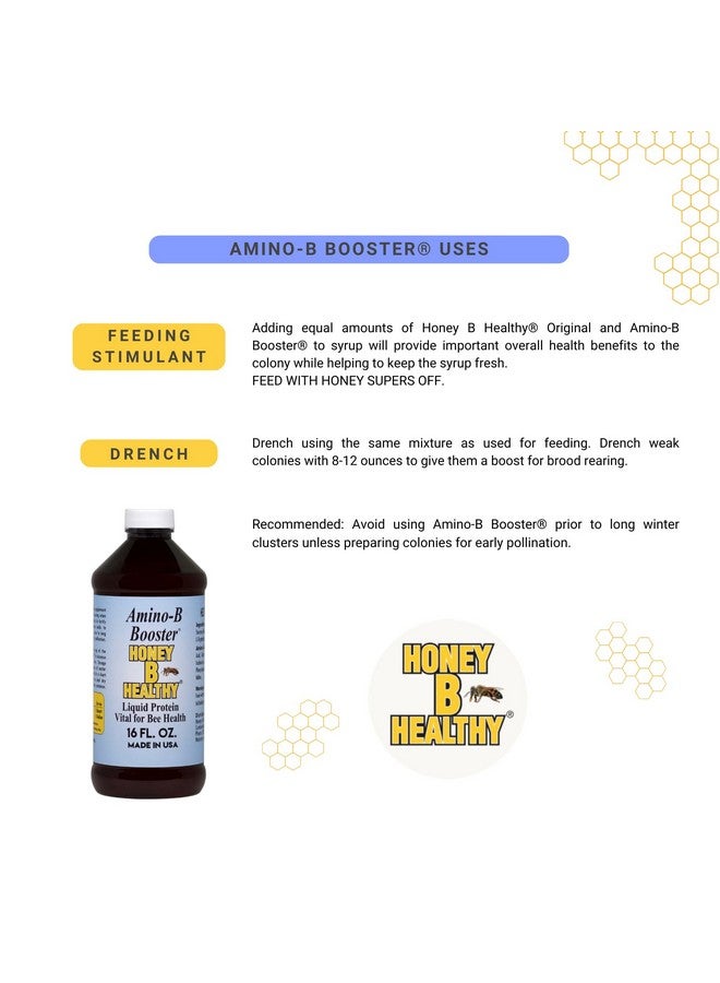 مُعزز الأحماض الأمينية 16 أونصة زجاجة، بروتين سائل حيوي لصحة النحل - Image 5