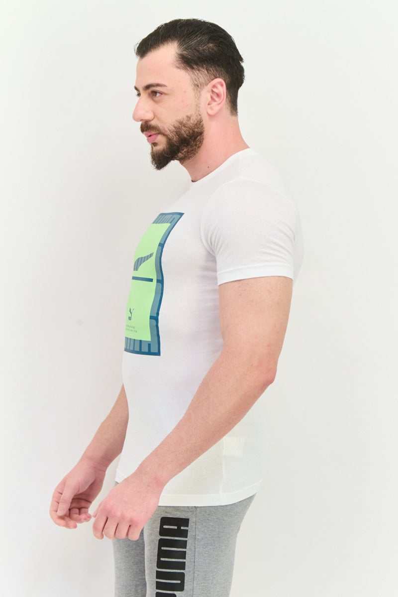 PUMA Men Sportswear Fit Short Sleeve Training T-Shirt, White - Image 3