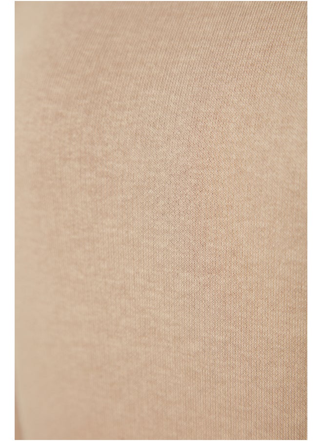 trendyol - Mink Thick, Fleece Inside, Standing Collar Relaxed/Comfortable, Knitted Sweatshirt TWOAW20SW0584 - Image 1