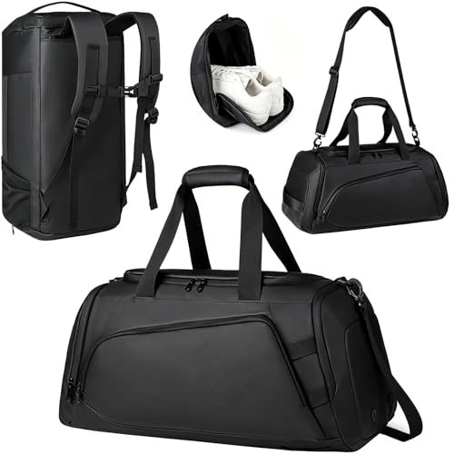 Ogetok 45L Large Gym Bag Sport Duffle Backpack for Men Women Water Resistant Fitness Sport Tote Bags Travel Weekend Overnight Carry on Bag with Shoe Wet Insulation Pocket Laptop Compartment - Image 1