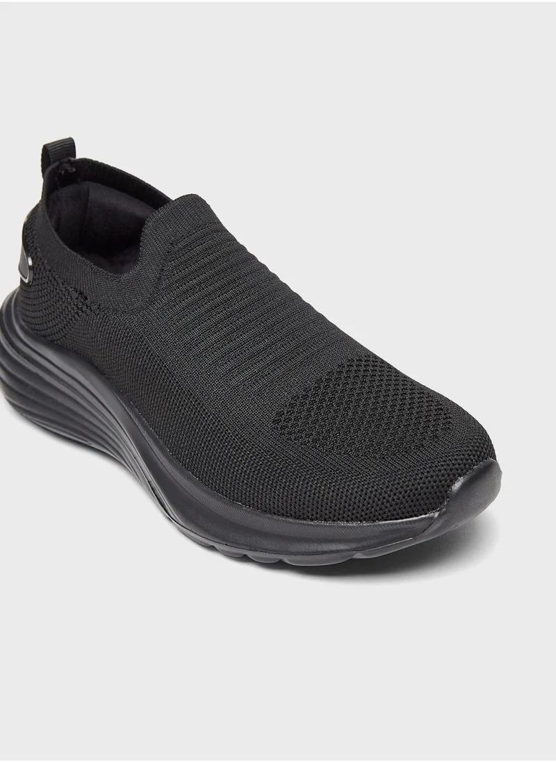 داش Close Toe Flat Slip Ons