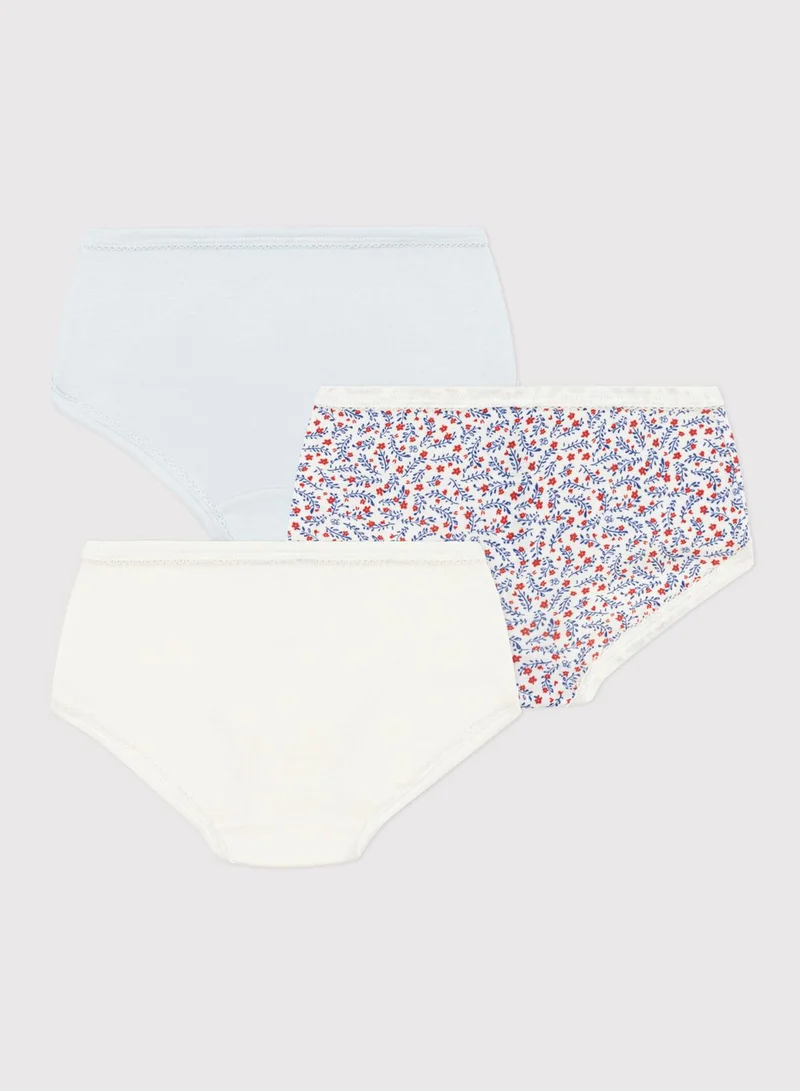 Petit Bateau Kids 3 Pack Assorted Knicker