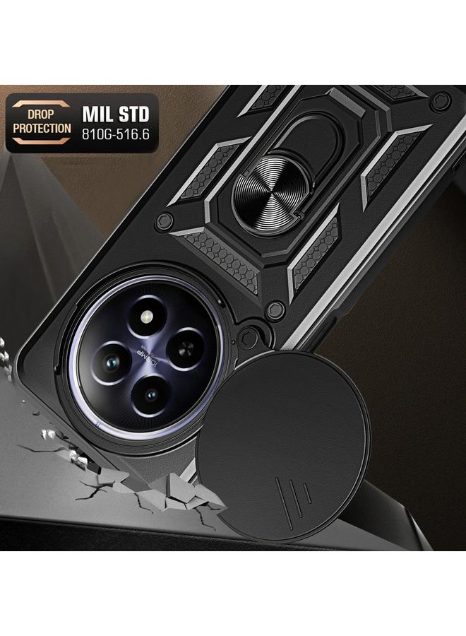 اس-توب جراب لهاتف Realme 12 5G Global بتصميم غطاء كاميرا منزلقة من مادة TPU الهجينة لهاتف الكمبيوتر الشخصي - Image 5