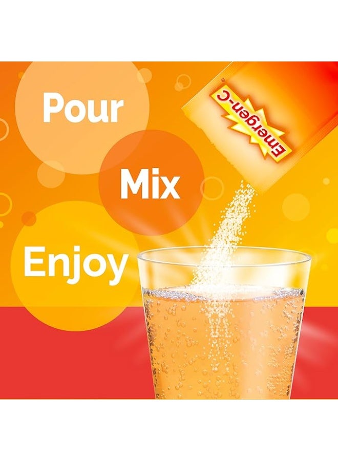 إميرجن-سي Emergen-C Caffeine Free Vitamin C 1000mg Powder Dietary Supplement (Tangerine Flavor) - 30 Count - Image 4
