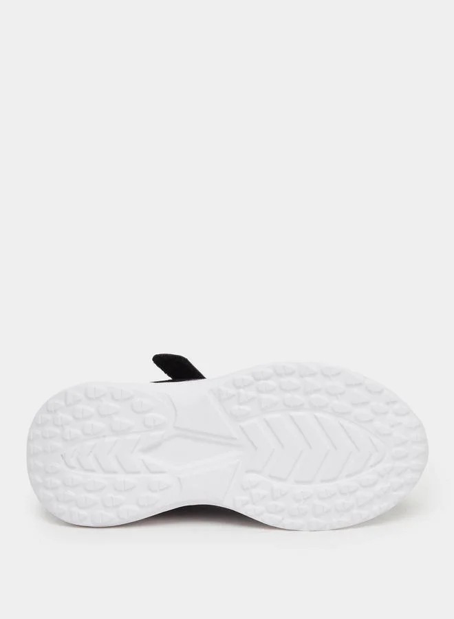 Styli Styli Boys Black Sneakers with Hook and Loop