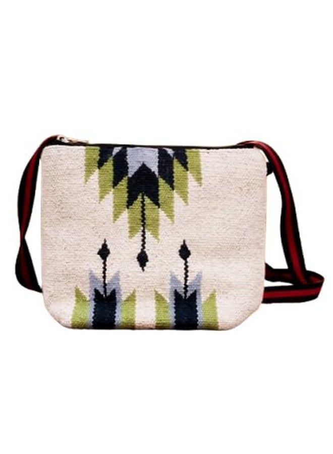 CRAFTINENCE Nomad Wanderlust sling & cross-body bags-Leaf- Kilim Bag for women-sling bags for women cotton - Image 1