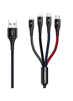 CA-6230 4 IN 1 Charging Cable USB-A to Lightning Micro USB And Type-C Data Cable With High Speed Data Transfer And Rapid Charging