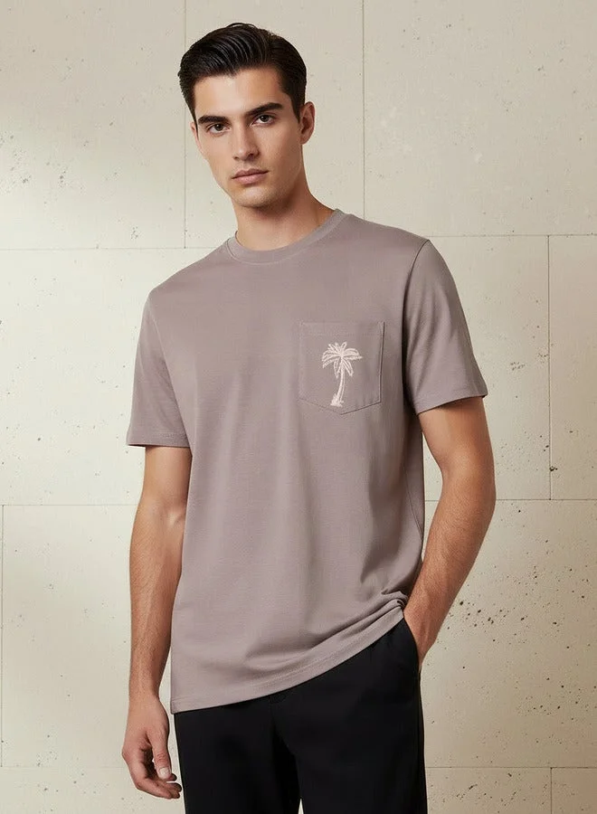 Splash FAV Men Regular Fit Crew Neck Short Sleeve Printed T-shirt