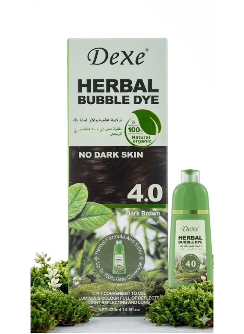 Herbal foam hair dye Dark Brown 420ml