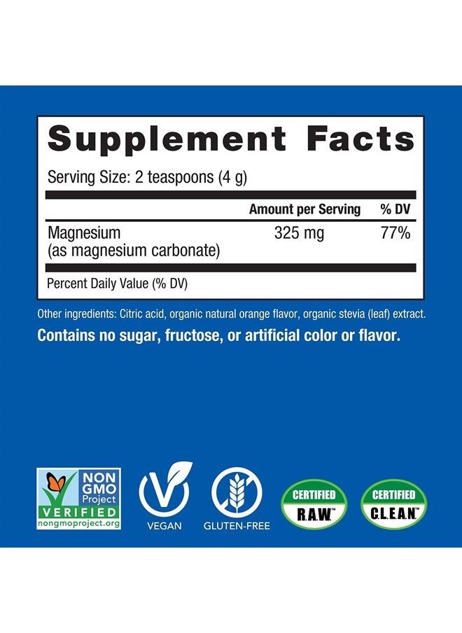Natural Vitality - Calm, Magnesium Citrate Supplement, Anti-Stress Drink Mix Powder - Gluten Free, Vegan, & Non-GMO, Orange, 16 oz - Image 1