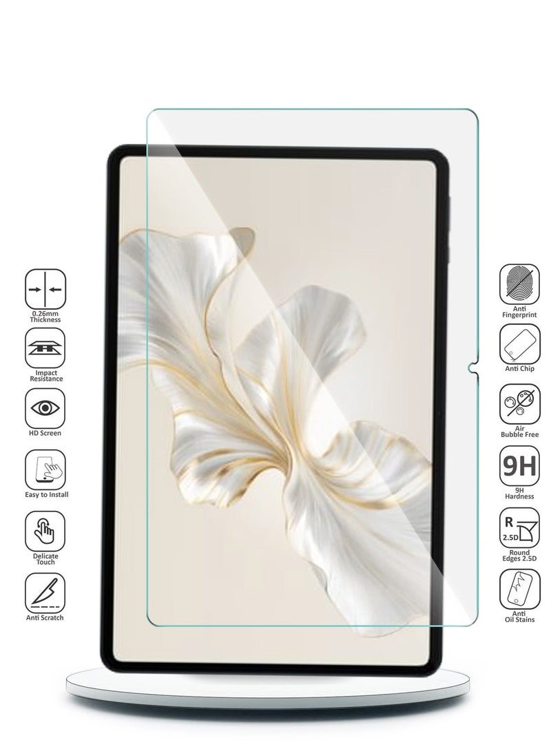 Wtech Honor Pad 9 / Pad 9 Pro 12.1 Inch 2023 - 9H Ultra HD Tempered Glass Screen Protector (TSG9CN) - Clear Bundle - Image 2