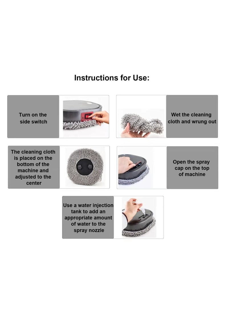 SYOSI - SYOSI Smart Robot Vacuum Cleaner 2 in 1 Automatic Robotic Sweeping and Mopping Sweep Mop Vacuum Clean Up to 90 Minutes Runtime for Pet Hair Hard Floor  Carpet Clean - Image 1