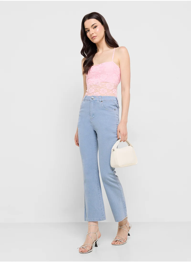 Ginger High Waist Flared Jeans