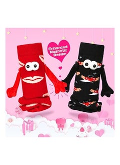 Generic Valentine's Day Socks, 2Pair Hand Holding Funny Socks, Magnetic Crazy Couple Socks, Valentines Day Gifts for Boyfriend, Couple Socks, Matching Couple Socks, Mid-Tube Socks, Unisex Socks  - Image 3