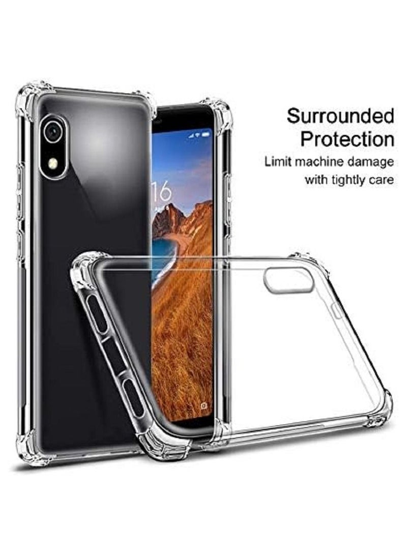 فيسوس الغطاء الخلفي لـ TPU الصافي المضاد للخلع مع مصدات الزاوية لـ Redmi 7A - Image 2