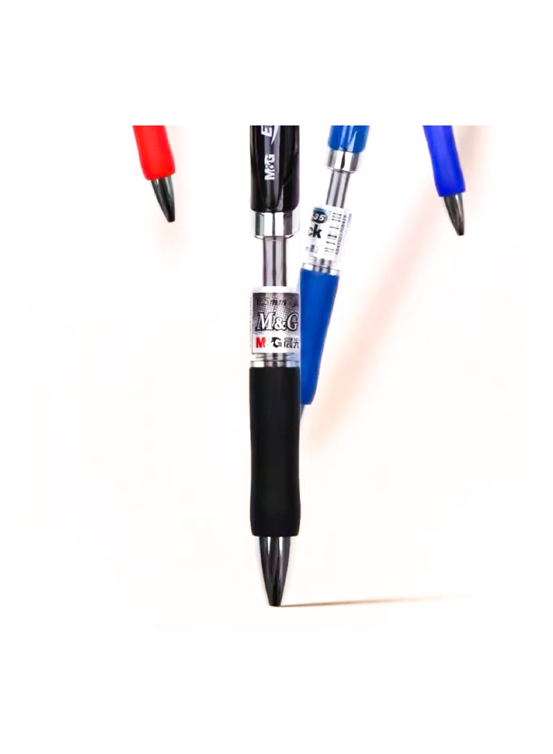 Generic 12 pcs of Gel Pens 0.5mm Press Type Water-based ball Pens Office Signature Pens Suitable for Students Business Document Writing  Conference and School Stationery Pens  - Image 5