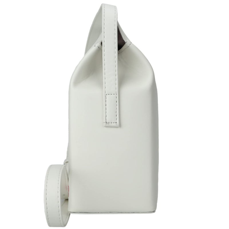Ondeam Tower Print Crossbody Shoulder Bag,Pu Chinese Takeout Box Totes Purse for Women(White) - Image 3