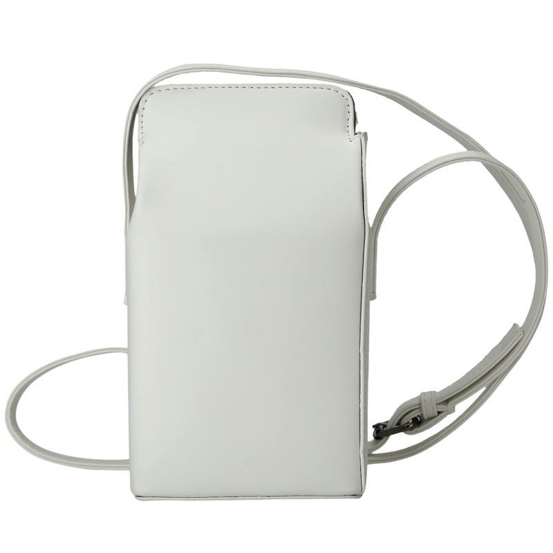 Ondeam Tower Print Crossbody Shoulder Bag,Pu Chinese Takeout Box Totes Purse for Women(White) - Image 4