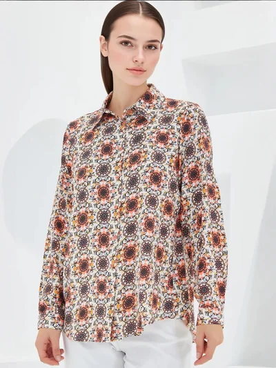 BIG DART BDART Patterned Long Sleeve Shirt