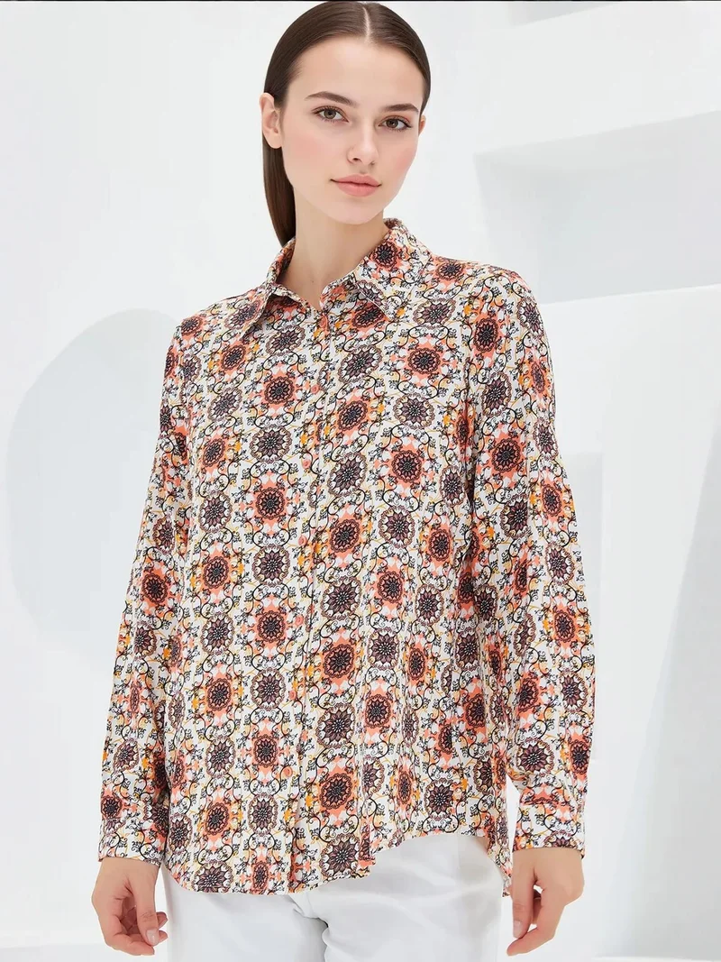 بيغ دارت قميص بأكمام طويلة بنقوش