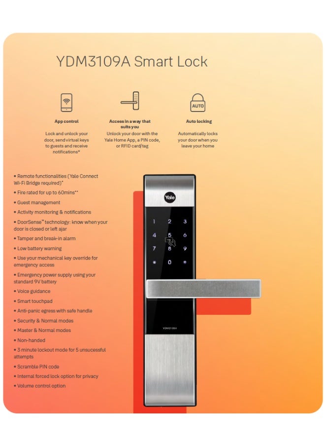 Yale Smart Lock YDM3109A - Image 4