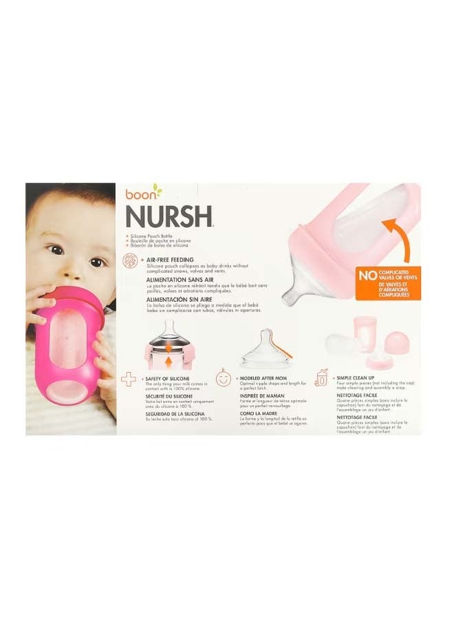 بون Nursh Silicone Pouch Bottle 3m Medium 3 Bottles 8 oz 236 ml Each - Image 2