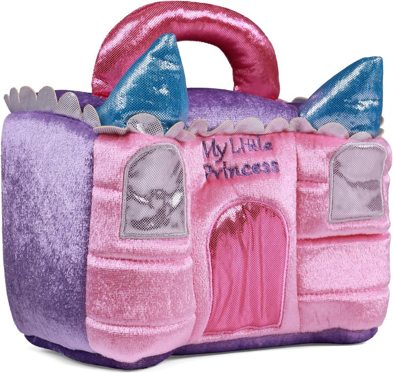 غاند مجموعة Baby GUND Play Soft، قلعة الأميرة المكونة من 5 قطع مع خشخيشة وصافرة وألعاب قابلة للتجعيد، لعبة حسية للأطفال والمواليد، 7 بوصات - Image 2