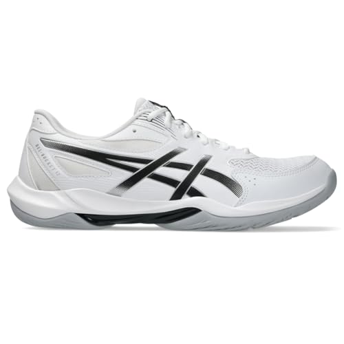 asics أحذية الكرة الطائرة ASICS للرجال Gel-Rocket 12، 9.5، أبيض/أسود - Image 1