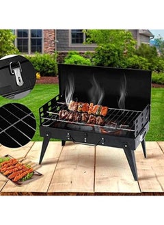 Generic Portable Folding Charcoal BBQ Barbecue Camping Grill Travel Picnic Outdoor with Grilling Spatula  - Image 5