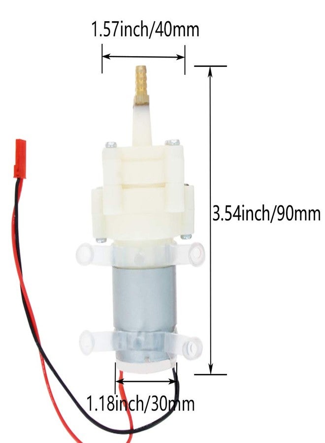 Fielect 5-12V Self Priming Diaphragm Pump Motor Shock Absorption Water Pumps DC Diaphragm Pump 5mm Copper Mouth R385 with JST Wire - Image 2