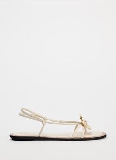 Zara Embellished flat slider sandals  - Image 1