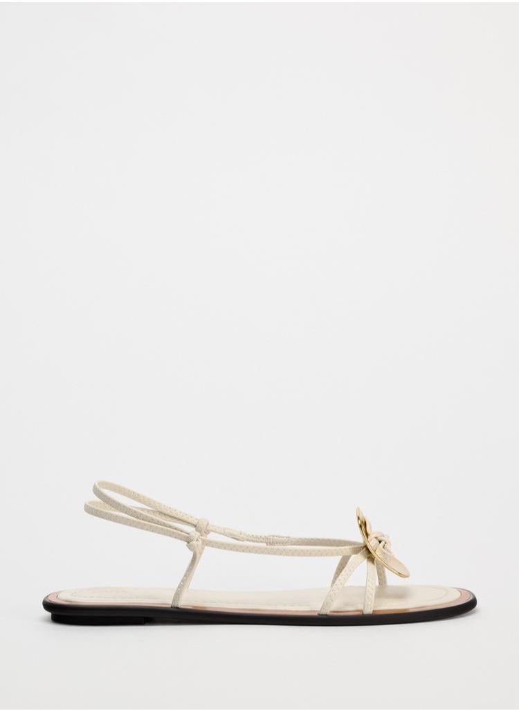 Zara Embellished flat slider sandals  - Image 1