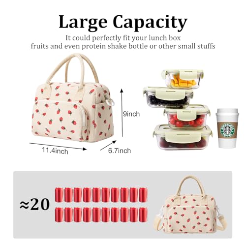 MEXS Insulated Lunch Bag for Women Men Large Reusable Lunch Box Adult Leakproof Portable Cooler Tote Bags for Work Picnic - Image 2