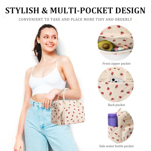 MEXS Insulated Lunch Bag for Women Men Large Reusable Lunch Box Adult Leakproof Portable Cooler Tote Bags for Work Picnic - Image 3