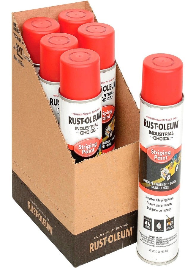 RUST-OLEUM STRIPING PAINT IC RED SB