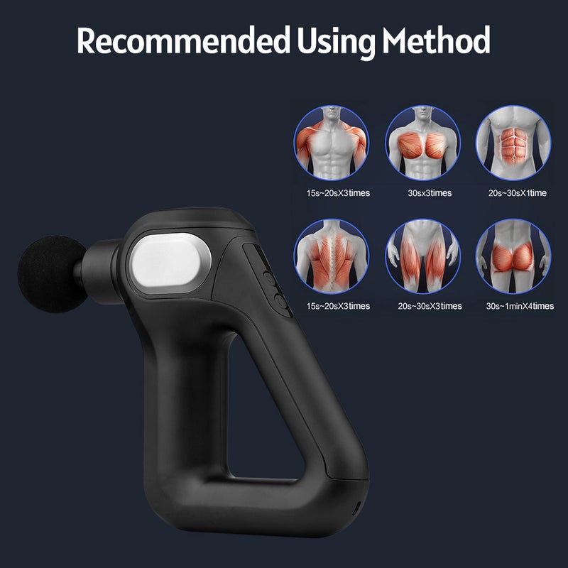 Portable Muscle Massage Handheld Deep Tissue Massager Percussion Fascia with 12 Levels of Speed 8 Massage Heads for Pain Relief Athletes Men Women Parents - Image 5