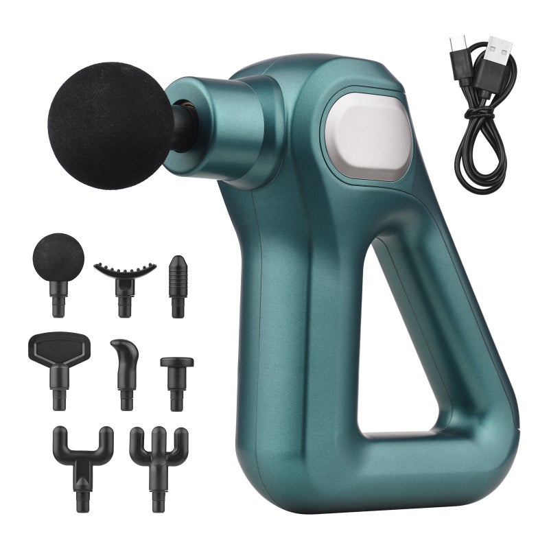 Portable Muscle Massage Handheld Deep Tissue Massager Percussion Fascia with 12 Levels of Speed 8 Massage Heads for Pain Relief Athletes Men Women Parents - Image 1