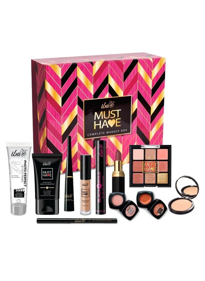 Iba Iba Must Have Complete Makeup Box for Women (Dusky) with 11 Essential Products l Waterproof l Bridal Makeup l Full Face Makeup | 100% Vegan & Cruelty Free  - Image 1